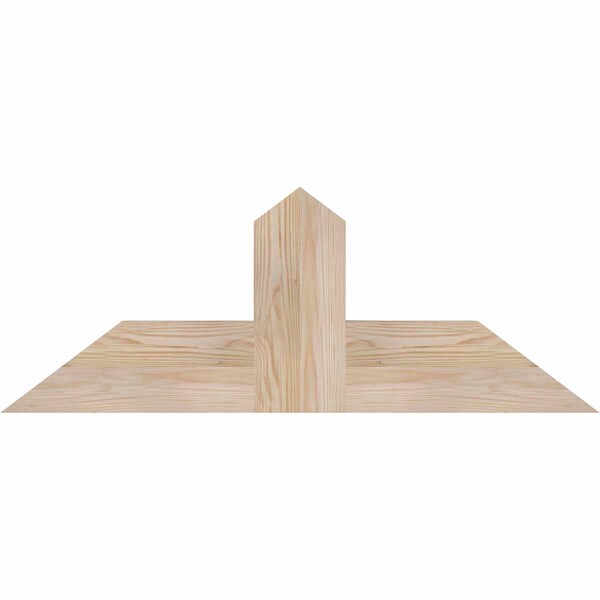 Ekena Millwork Portland Smooth Timber Gable Bracket, Douglas Fir, 36"W x 13"H x 3 1/2"D x 5 1/2"F, 9/12 Pitch GBW036X13X0406POR00SDF - main